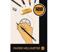 Papier Millimétré A4: Carnet de Feuilles à Dessin 120 Pages 21x27.9 cm Millimétré Pour Enfant et Adulte