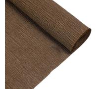 papier mince pour l'emballage cadeau, Rouleau de papier crépon multicolore 50 cm x 250 cm for loisirs créatifs(Coffee)