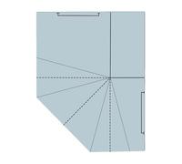 Papier-modèles pour débutants - Sac créatif de vacances en acrylique, outil de règle de | Création de modèles de règle de Panier de rangement multifonctionnel en acrylique