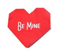 Papier mouchoir pour la Saint-Valentin, Serviettes de fête Serviette pour le visage - Lot de 20 serviettes pour le visage pour invités | Papier mouchoir à 2 épaisseurs en forme de cœur pour