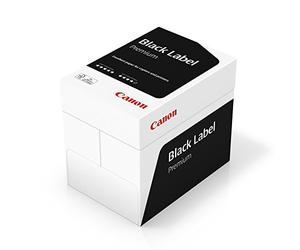 Papier multi fonctions Canon Black Label Premium, 5 x 500 feuilles, certifié FSC, A4 80 g/m², toutes imprimantes, blanc Cie 164