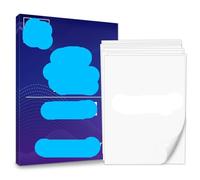 Papier Multiusage A4 Étiquette adhésive imprimable, feuilles de papier A4, autocollant brillant for imprimante à jet d'encre, copie en vinyle blanc, cadeau(10 Sheets-Matte)