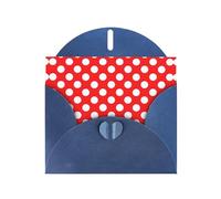 Papier nacré avec enveloppes Motif à pois Inscription « Thinking of You » 10,2 x 15,2 cm