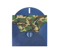 Papier nacré avec enveloppes Motif camouflage militaire Vert 10,2 x 15,2 cm