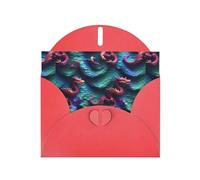 Papier nacré avec motif écailles de dragon magique 3D, cadeaux pour cartes d'anniversaire avec feuille d'accessoires, carte de notes, enveloppe