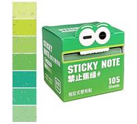 Papier Notes Adhésives Colorées - Blocs Transparents,Lot de 105 Feuilles Repositionnables pour École Bureau Rappel Organisation Maison Étudiant Mise en