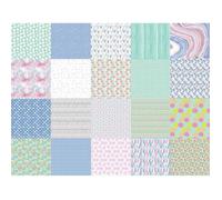 Papier origami 15 x 15 cm - 36 feuilles recto/verso «Les pastels» - MegaCrea DIY