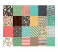 MegaCrea DIY Papier Origami 15x15 cm Les Vitamines 36 Feuilles