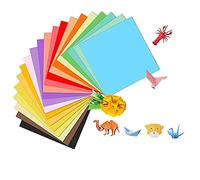 Papier Origami, 200 feuilles Papier se pliant facile coloré , 20 couleurs pour Débutant Origami Fait Main Bricolage,Bricolage Adulte Enfants,Décoration à la Papier Origami.(15 x 15cm).