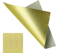 Papier Origami à paillettes Cartonné Scintillant - 50 feuilles Doré Glitter Papier Brillant Simple Face 15x15cm 120~150 g/m² carré Set pour l'art du bricolage et des projets d'artisanat