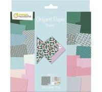 Papier origami Avenue Mandarine 60 feuilles 20 x 20 cm 70g thème scales G