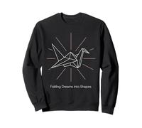Papier Origami Pliable pour Artiste - Grue modulaire - Créativité Sweatshirt