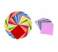 Papier Origami Pliant Brillant Pour Enfants, Artisanal Pour Scrapbooking Fait Main, 250 Pièces Double Face Et 50 Pièces Simple Face, 200 Pièces