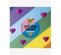 folia 89865 - Premium Feuilles à Plier 70g/m², Basic, 15 x 15 cm, 500 Feuilles en 10 Couleurs différentes, pour bricoler, décorer et orner