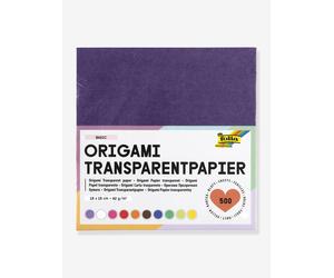 Papier origami transparent folia, 500 feuilles carrées transparent TU