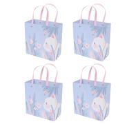 Papier Paquet Présent Format Moyen 4 Pièces, Motif Chat | Portable, Facile à Transporter, Style Élégant et Joli, pour Fête, Collègues, Enseignants, Pâques
