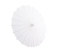 Zerodis Papier Parapluie Blanc Chinoise, Ombrelle Chinoise Fait à La Main en Tissu Bricolage Peinture Parapluie Décoratif Danse Décor Photo Cosplay Prop(30cm)