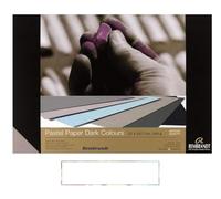 Papier Pastel Sec Couleurs Foncées, 21 x 29.7cm, 160g, 6 Couleurs, 30 Feuilles et 1 Carte