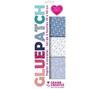 Papier patch gluepatch oiseau, cage et plumes - graine créative Bleu G