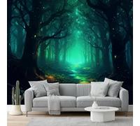 Papier Peint 250 x 175 cm Papier Peint Intissé Fantaisie Forêt Arbres Chemin Papiers Peints Panoramique Pour Salon Chambre Chambre D'Enfant Décoration couleur imprimé Mural