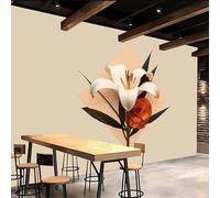 papier peint 3d 250x180cm Fleurs Géométriques Colorées papier peint mural chambre Décoration murale 3D sur toile de peinture à l’huile sans joint pour salon moderne ou mur TV EB24-3287