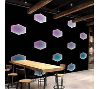 papier peint 3d 250x370cm Géométrie Du Losange Violet-rose papier peint isolant thermique Toile artistique 3D sans couture, idéale pour chambre ou espace de travail créatif EB24-786
