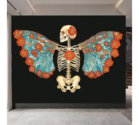 papier peint 3d 400x280cm Squelette D'ailes papier peint panoramique 3d Ensemble mural 3D sur toile à l’huile, montage sans joint apparent, parfait pour salle à manger EB24-5931