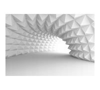 Papier Peint 3D Abstraction Tunnel Intissé Panoramique 300x210 cm - Colle Inclus - Chambre et Salon - Moderne Papier Peint