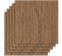 papier peint 3D autocollant imitation bois, stickers muraux (5pcs) - INSTAWOOD Marron foncé