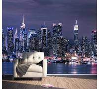 Papier Peint 3D Belle Architecture Urbaine En En Trois Dimensions Rivière | Facile à Installer Cette Décoration Luxueuse Est Idéale Pour un Bureau Salon une Chambre ou Mur Derrière le TV-350cm×256cm