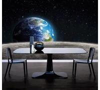 Papier Peint 3D En Trois Dimensions Étoiles Terre Univers Lune | Facile à Installer Cette Décoration Luxueuse Est Idéale Pour un Bureau Salon une Chambre ou Mur Derrière le TV-300cm×210cm