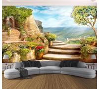 Papier Peint 3D En Trois Dimensions Frais Beau Jardin Paysage Naturel | Facile à Installer Cette Décoration Luxueuse Est Idéale Pour un Bureau Salon une Chambre ou Mur Derrière le TV-300cm×210cm