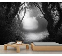 Papier peint 3D forêt sombre, papier peint terreur pour chambre d'enfant, salon, chambre à coucher, canapé, arrière-plan TV - 250 x 175 cm