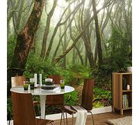 Papier Peint 3D forêt Tapisserie Peinture Murale Papier Peint 3D Photo Poster Fresque Salon Chambre Bureau Couloir Mural Décoration 350cm×256cm(LxH)