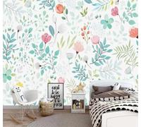Papier Peint 3D Fraîcheur Élégance Campagne Plantes Fleurs | Facile à Installer Cette Décoration Luxueuse Est Idéale Pour un Bureau Salon une Chambre ou Mur Derrière le TV-430cm×300cm