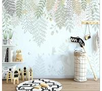 Papier Peint 3D Fraîcheur Feuilles Papillons Élans Jungle | Facile à Installer Cette Décoration Luxueuse Est Idéale Pour un Bureau Salon une Chambre ou Mur Derrière le TV-200cm×140cm