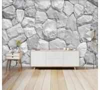 Papier Peint 3D Grand Format Style Rétro Relief Briques De Pierre Mur | Facile à Installer Cette Décoration Luxueuse Est Idéale Pour un Bureau Salon une Chambre ou Mur Derrière le TV-200cm×140cm