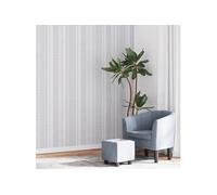 Papier peint 3D motif de rayures gris 10x0,53 m non tissé
