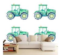Papier Peint 3D Tracteur aquarelle 350x256 cm Papier Peint Murale Panoramique Intissé, Muraux Photo Poster Personnalisé, Pour Salon Garçon Fille Ado Chambre Décor