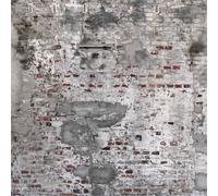 Rasch 445404 Papier peint photo non tissé avec mur de pierre rustique et aspect béton gris et marron 3 m x 4,18 m