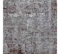 Rasch Papier peint photo intissé avec mur de brique gris - 940954-3 m x 3,72 m (L x l)