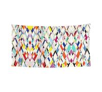 Papier peint à carreaux colorés pour décoration d'intérieur, grande bannière pour joyeux Noël à suspendre pour les fêtes de fin d'année