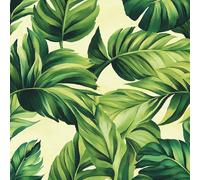 Papier Peint à Décoller et à Coller Plantes Tropicales 30×300cm Feuilles De Bananier Vertes Dans La Jungle Tropicale Amovible et Imperméable Décoratif Papier Peint Autocollant pour Chambre coucher