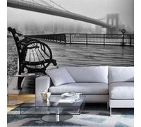 Papier peint A Foggy Day on the Brooklyn Bridge-Taille L 250 x H 175 cm