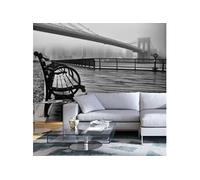 Papier peint A Foggy Day on the Brooklyn Bridge-Taille L 300 x H 210 cm