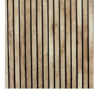 Papier peint à lattes de bois Naturel Arthouse 923800 - Marron - 10m x 53cm - Imitation bois