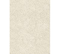 Papier Peint À Motif Graphique Avec Design En Bois - Beige, Métallique