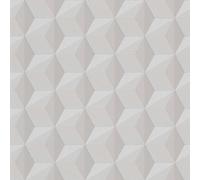 Papier peint à motifs graphiques Profhome 962551-GU papier peint intissé légèrement texturé avec un dessin graphique scintillant beige 5,33 m2