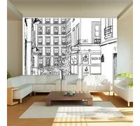 Papier peint A walk through Parisian streets 2-Taille L 350 x H 270 cm Imprimé