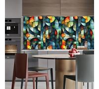 papier peint adhesif 44 X300Lcm Texture De Vitrail papier peint brique Revêtement mural autocollant idéal pour appartement ou chambre, facile à poser et repositionner Z262163